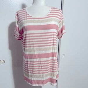 Lavish pink cream blouse